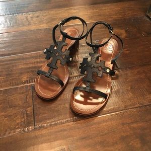 Tory Burch Black Strap Sandel Size 9M